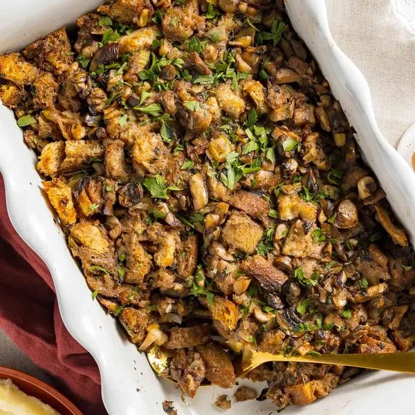 Vegan Vegetarian Vegan Mushroom Stuffing — American recipe
