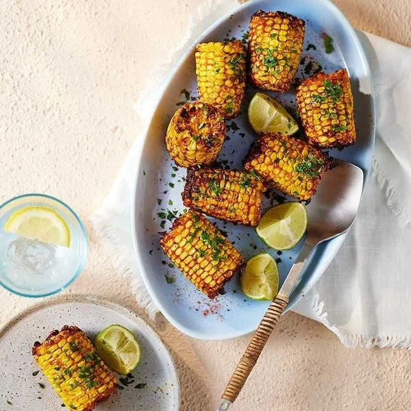 Vegan Vegetarian Air fryer corn on the cob — South american recipe
