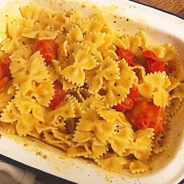 Vegetarian Nut-Free Vegan “Feta” Pasta — Greek recipe