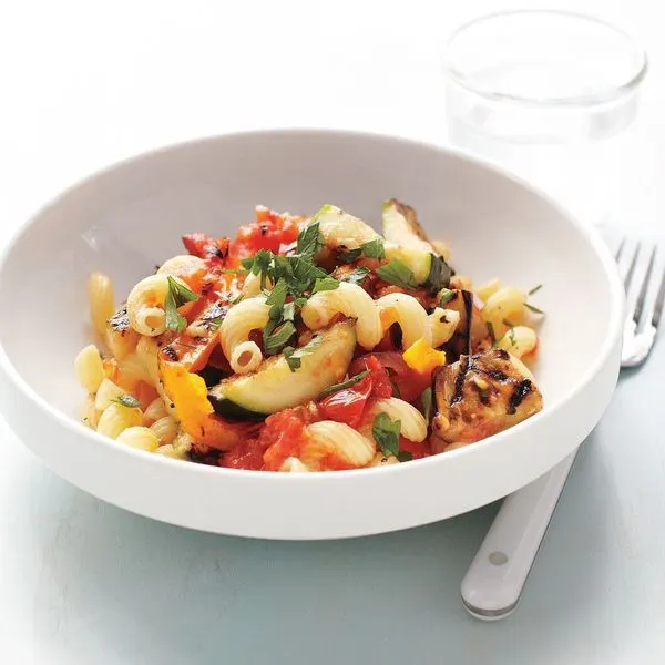 Vegan Vegetarian Grilled Ratatouille Pasta — French recipe