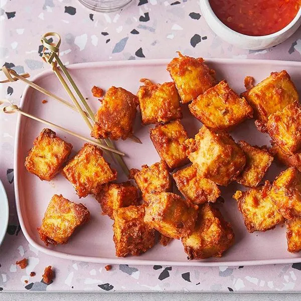 Vegan Vegetarian Air fryer crispy tofu — Asian recipe