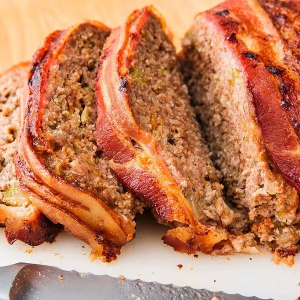Keto Nut-Free Bacon-Wrapped Keto Meatloaf — American recipe