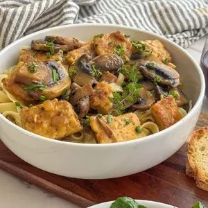 Vegetarian Dairy-Free Vegan Tempeh Marsala Recipe — American recipe