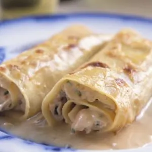 Nut-Free Egg-Free Seafood Cannelloni — Italian recipe