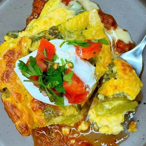 Vegetarian Dairy-Free Vegan Chile Relleno Casserole — American recipe