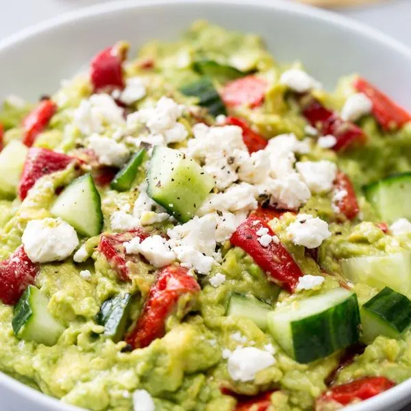 Vegetarian Gluten-Free Mediterranean Guacamole — Mediterranean recipe