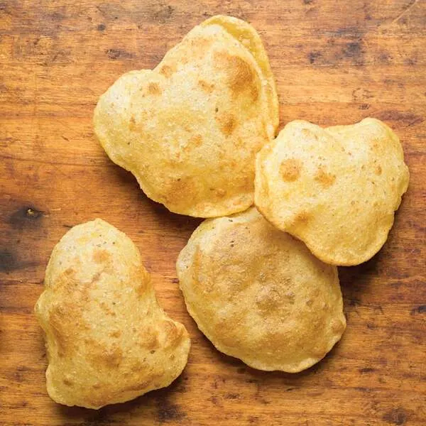 Vegan Vegetarian Puri (Deep-Fried Indian Bread) — Indian recipe