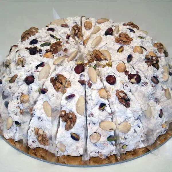 Vegetarian Gluten-Free Italian Nougat Cake — Italian recipe