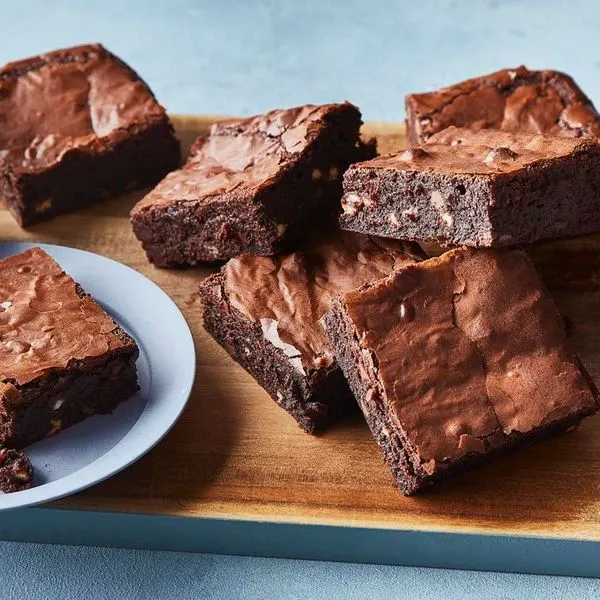 Vegetarian Nut-Free Gluten-free chocolate brownies — French recipe