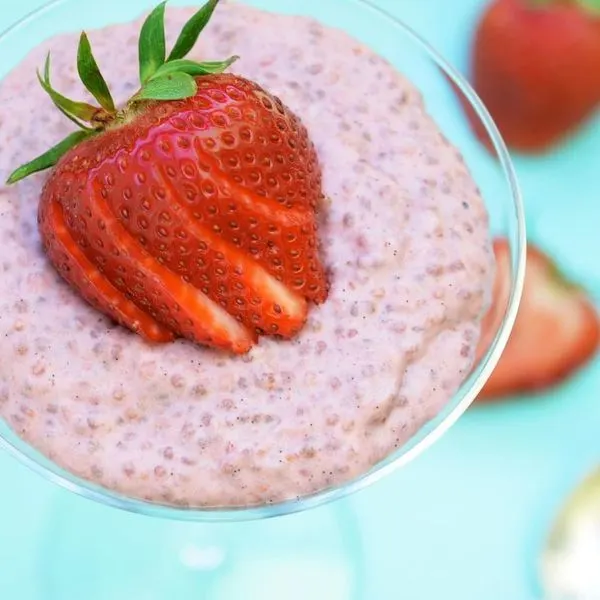 Vegetarian Gluten-Free Dairy-Free Dessert Recipe: Strawberries & “Cream” Chia Pudding — British recipe