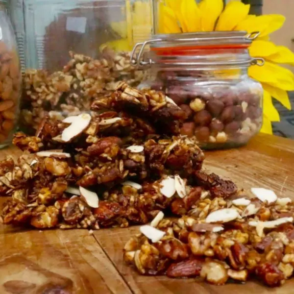 Vegetarian Gluten-Free Low Carb Healthy Nut Crunch — British recipe