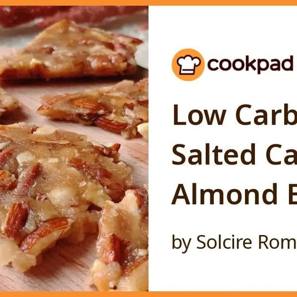 Vegetarian Gluten-Free Low Carb (Keto) Salted Caramel Almond Brittle — American recipe