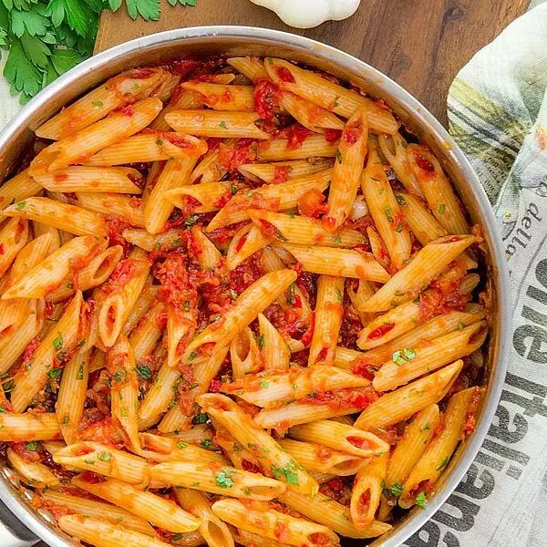 Vegan Vegetarian Arrabbiata Pasta Sauce — Italian recipe
