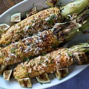 Vegetarian Gluten-Free Grilled Mexican corn — Mexican recipe