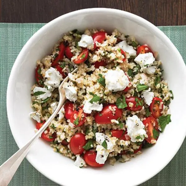 Vegetarian Nut-Free Mediterranean Grain Salad — Mediterranean recipe