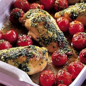 Gluten-Free Keto Summer traybake chicken — French recipe