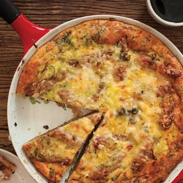 Gluten-Free Nut-Free Potato, Sausage, and Spinach Breakfast Casserole — American recipe