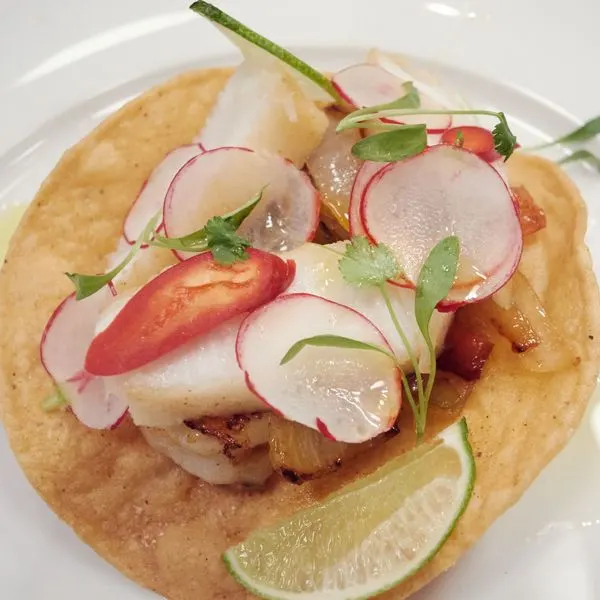 Dairy-Free Nut-Free Seafood Tostada — South american recipe