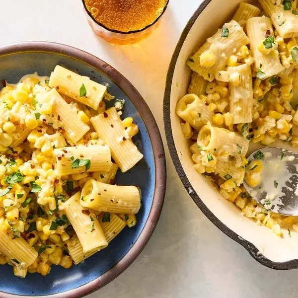 Vegetarian Nut-Free Fresh Corn Pasta — Italian recipe