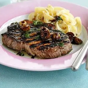 Gluten-Free Dairy-Free Balsamic pork with olives — American recipe