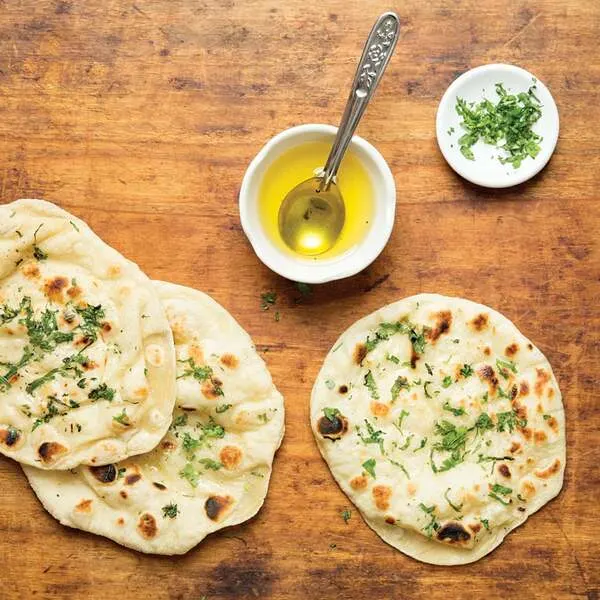 Vegetarian Nut-Free Naan (Indian Leavened Flatbread) — Indian recipe