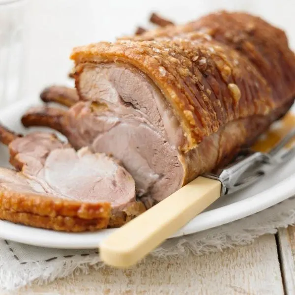 Dairy-Free Keto Roast pork with crackling — Central europe recipe