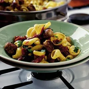 Dairy-Free Nut-Free Sizzled sausage pasta — Italian recipe