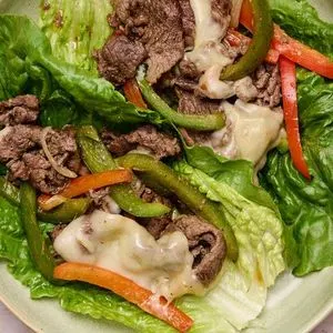 Gluten-Free Nut-Free Philly Cheesesteak Lettuce Wraps Recipe — American recipe