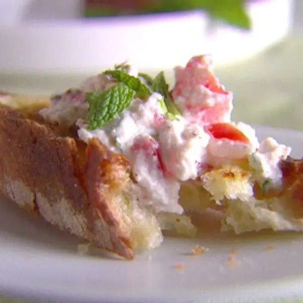 Vegetarian Nut-Free Mediterranean Bruschetta — Mediterranean recipe