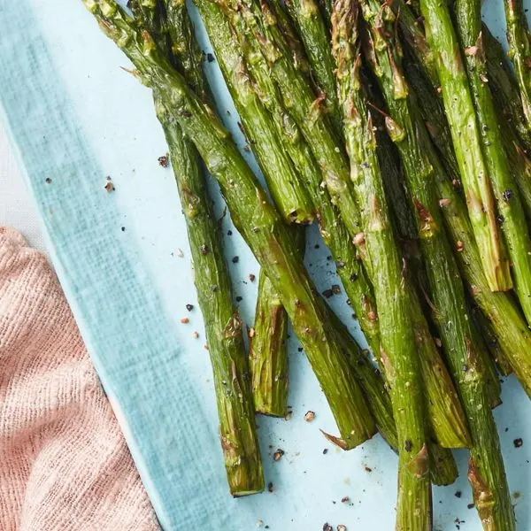 Vegan Vegetarian Quick & Easy Air Fryer Asparagus — Mediterranean recipe