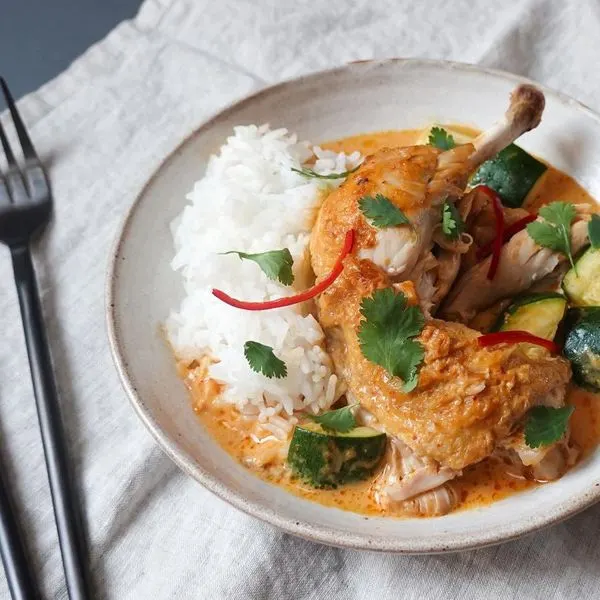 Gluten-Free Dairy-Free Pressure cooker Thai red curry — South east asian recipe