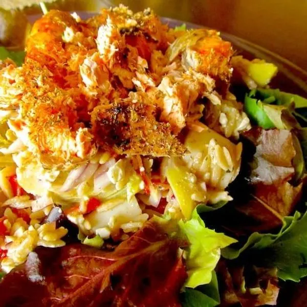 Gluten-Free Dairy-Free Mediterranean Salmon Salad — Mediterranean recipe