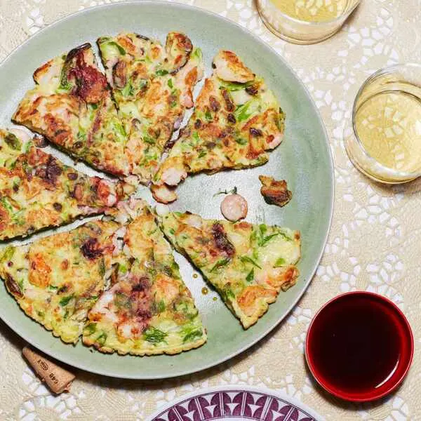 Vegan Vegetarian Korean Seafood Pancake — South east asian recipe