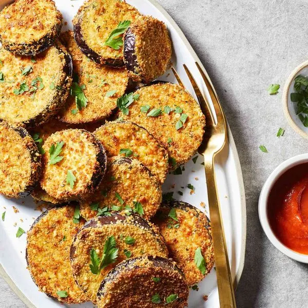 Vegetarian Nut-Free Air-Fryer Eggplant — American recipe