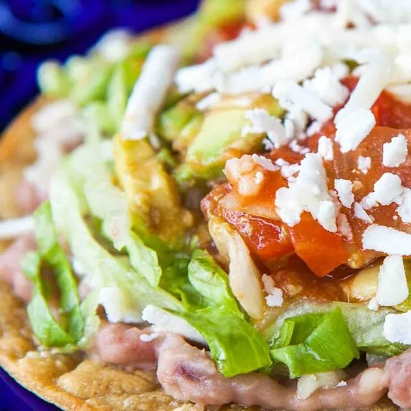Vegan Vegetarian Mexican Tostada — South american recipe