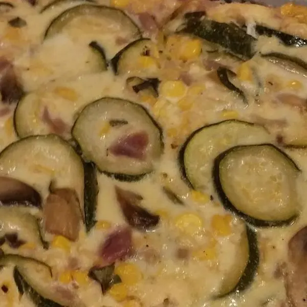 Vegetarian Gluten-Free Summer zucchini and corn pie (low carb) — American recipe