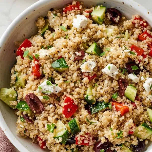 Vegetarian Gluten-Free Mediterranean Quinoa Salad — Mediterranean recipe