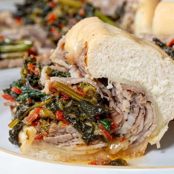 Keto Nut-Free Philly Roast Pork Sandwich — American recipe