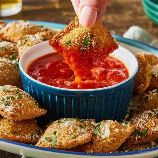 Vegetarian Nut-Free Air Fryer Ravioli — Italian recipe