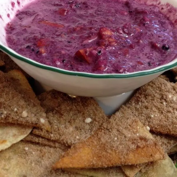 Vegan Vegetarian Fruit Salsa And Cinnomon Sugar Chips (gluten and dairy free) — American recipe