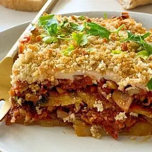 Vegetarian Nut-Free Vegetarian Moussaka Recipe — Mediterranean recipe