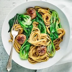 Dairy-Free Nut-Free Teriyaki pork meatballs — Japanese recipe