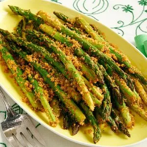 Vegetarian Nut-Free Air Fryer Asparagus — Mediterranean recipe