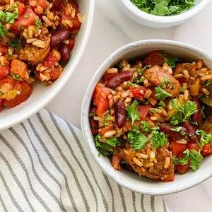 Dairy-Free Nut-Free Spicy Vegan Jambalaya Recipe — American recipe