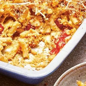 Vegetarian Nut-Free Vegan pasta bake — American recipe