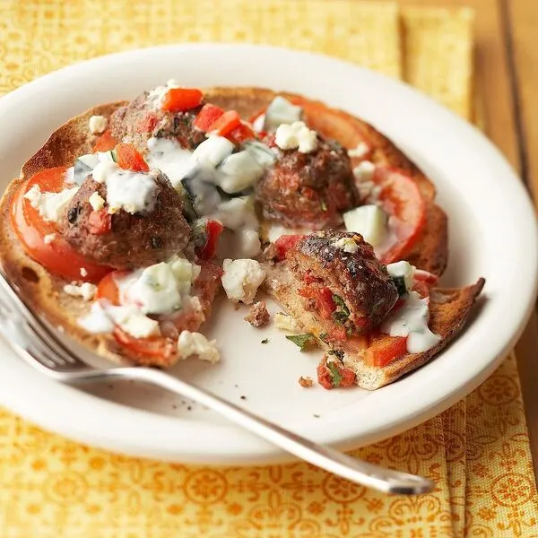 Nut-Free Shellfish-Free Mediterranean Pita Melts — Mediterranean recipe