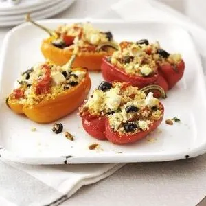 Vegetarian Nut-Free Mediterranean stuffed peppers — Mediterranean recipe