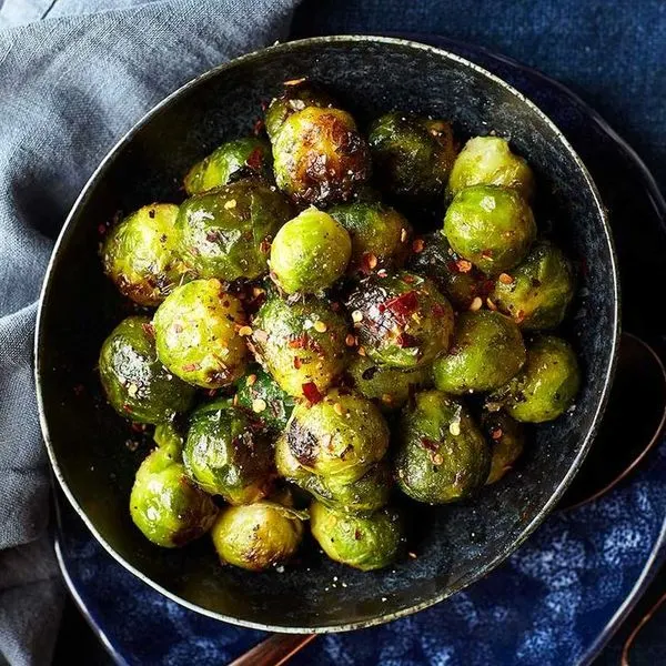 Gluten-Free Dairy-Free Air-fryer brussels sprouts — Mediterranean recipe