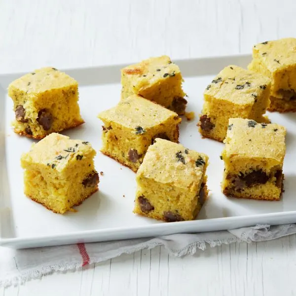 Nut-Free Breakfast Sausage Cornbread — American recipe