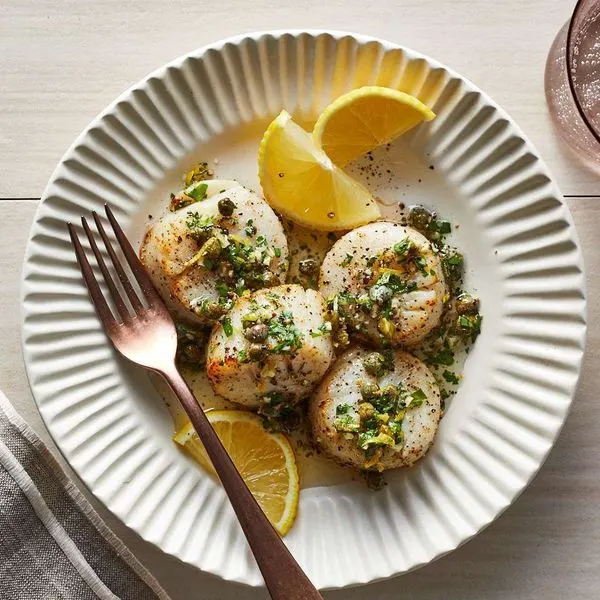 Gluten-Free Dairy-Free Air-Fryer Scallops — Mediterranean recipe